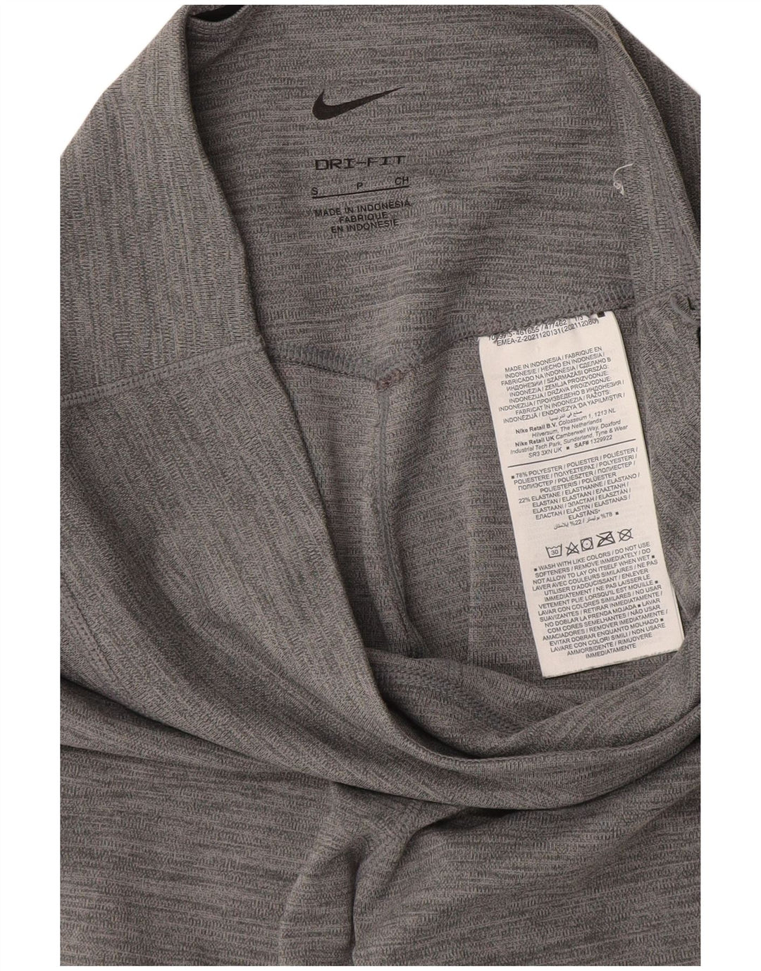 Nike Ženske Dri Fit Leggings UK 8 Mali sivi flekasti poliester