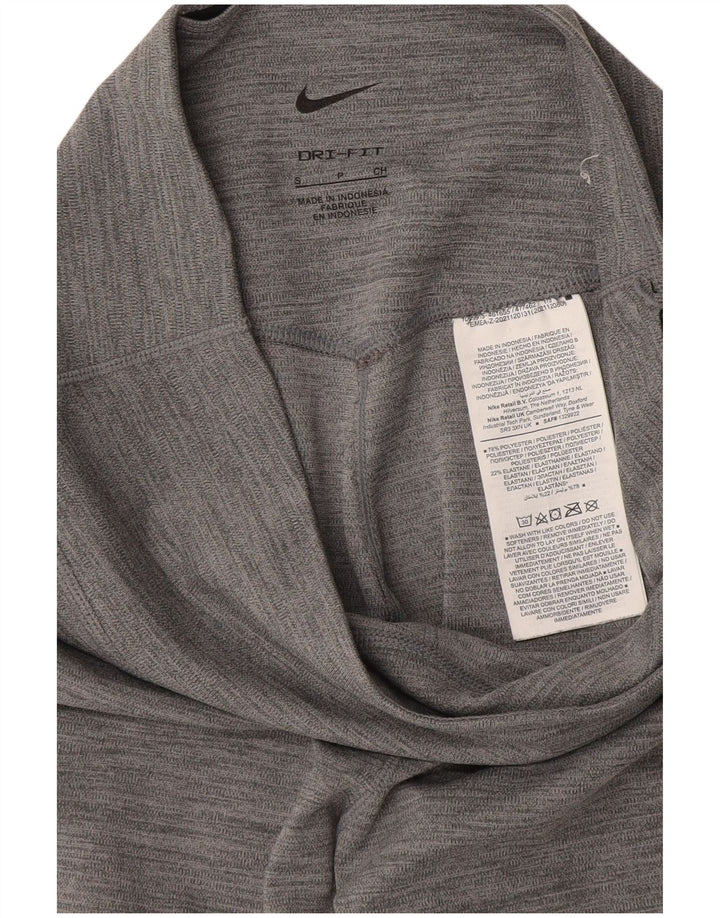 Nike Ženske Dri Fit Leggings UK 8 Mali sivi flekasti poliester