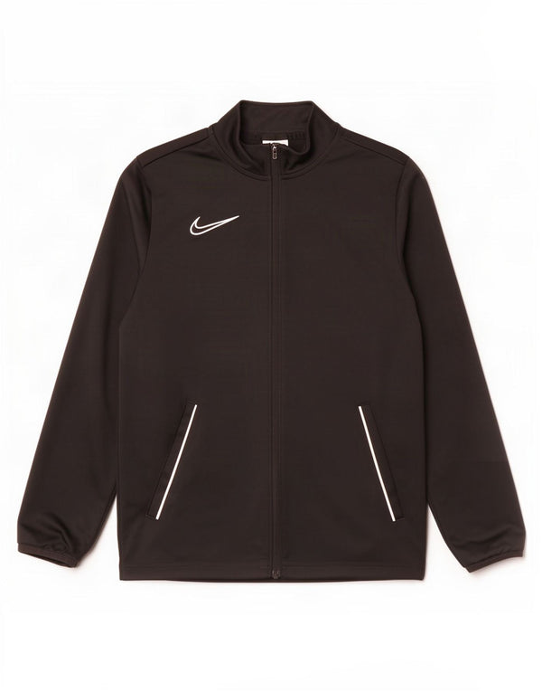 Nike Boys Dri Fit trenirka gornja jakna 12-13 godina velika crna poliester