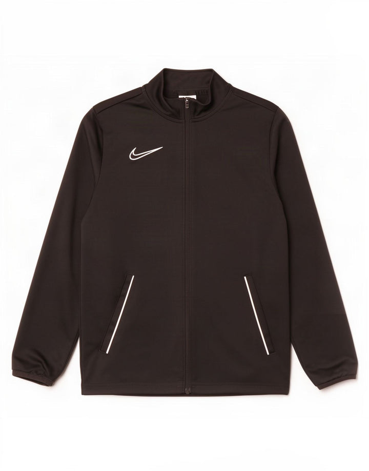 Nike Boys Dri Fit trenirka gornja jakna 12-13 godina velika crna poliester