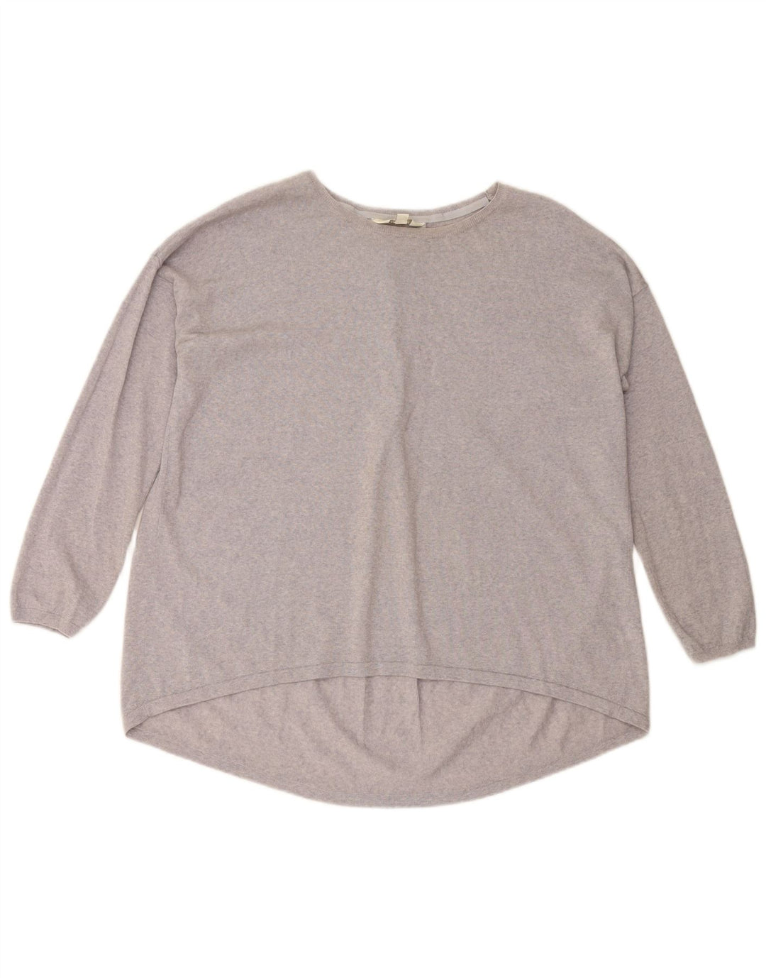 MONSOON ženski džemper slobodnog kroja s veznim izrezom UK 14 Srednje ljubičasta vunena