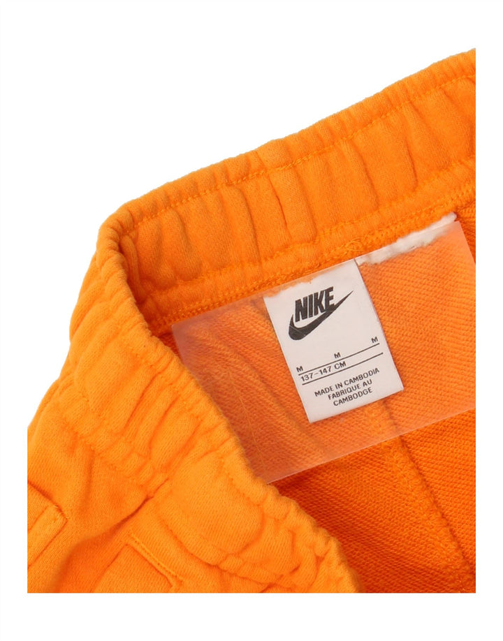 NIKE Boys Graphic Sport Shorts 10-11 Years Medium Orange Vintage Nike and Second-Hand Nike from Messina Hembry 
