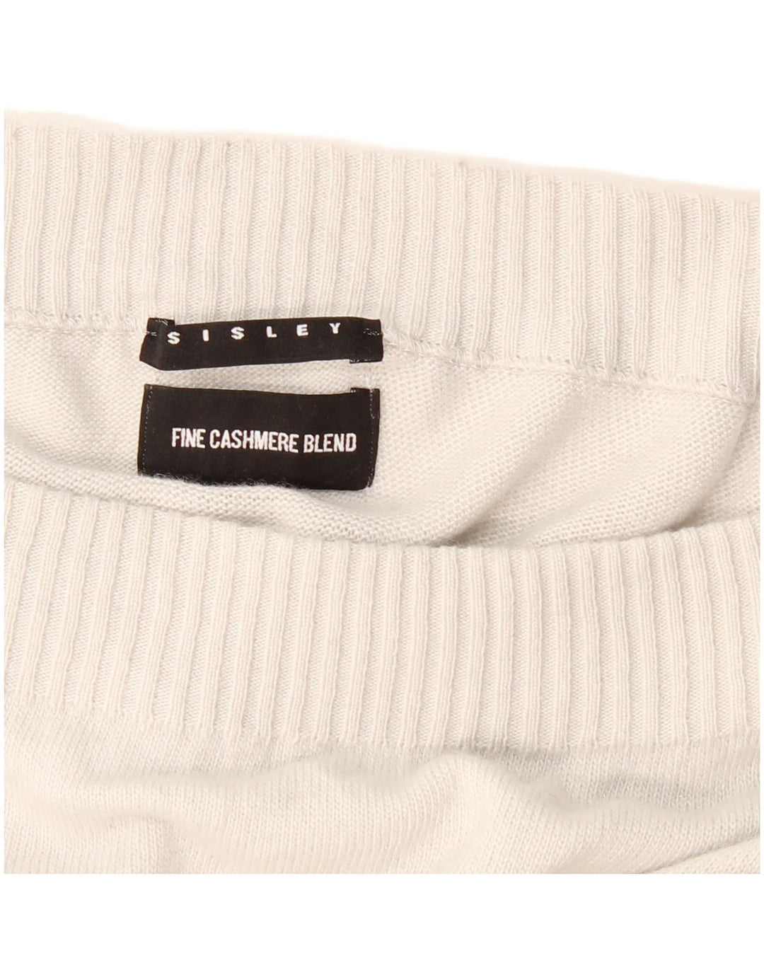 SISLEY Ženski džemper s šišmišovim izrezom UK 10 Mali sivi poliamid