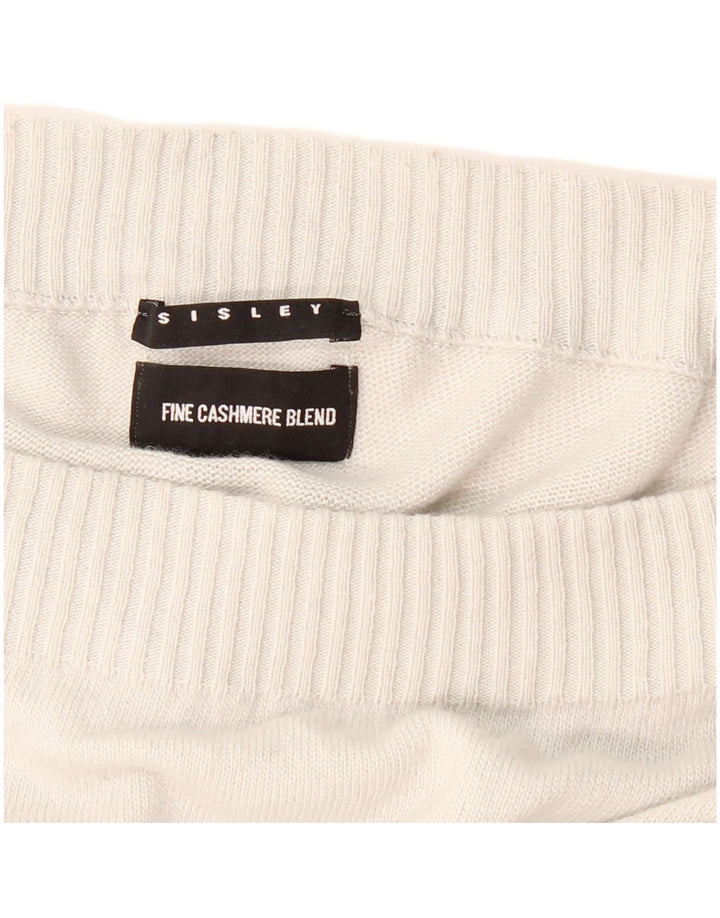 SISLEY Ženski džemper s šišmišovim izrezom UK 10 Mali sivi poliamid