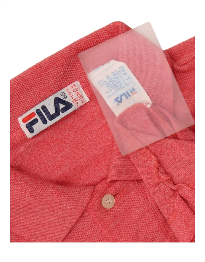 FILA muška polo majica IT 48 Srednje crvena pamuk
