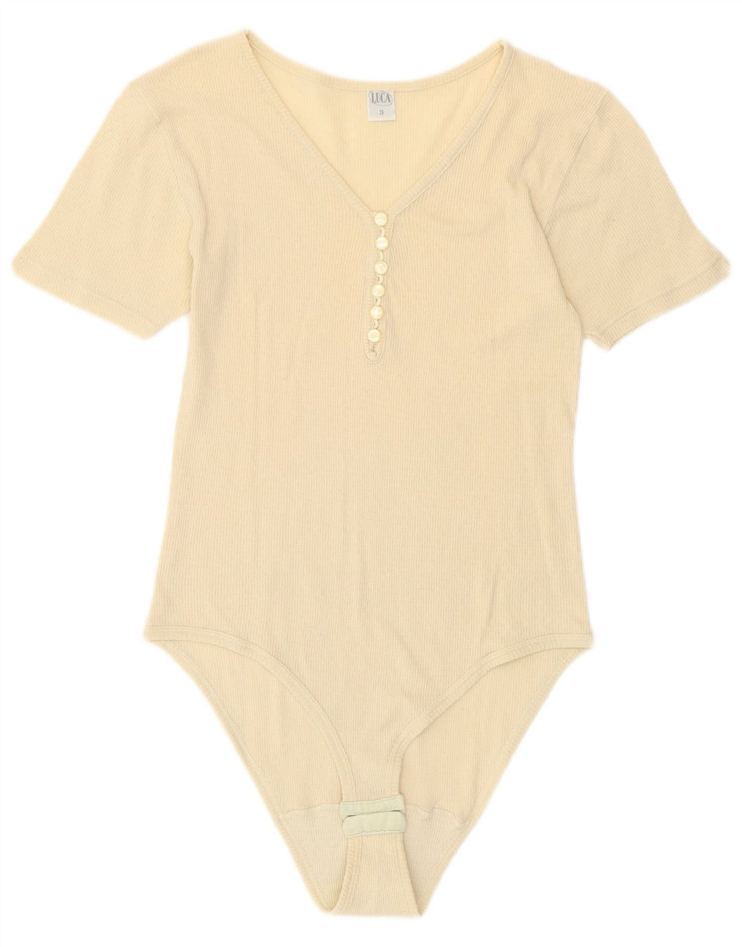 Vintage ženski bodi UK 8 Small Off White