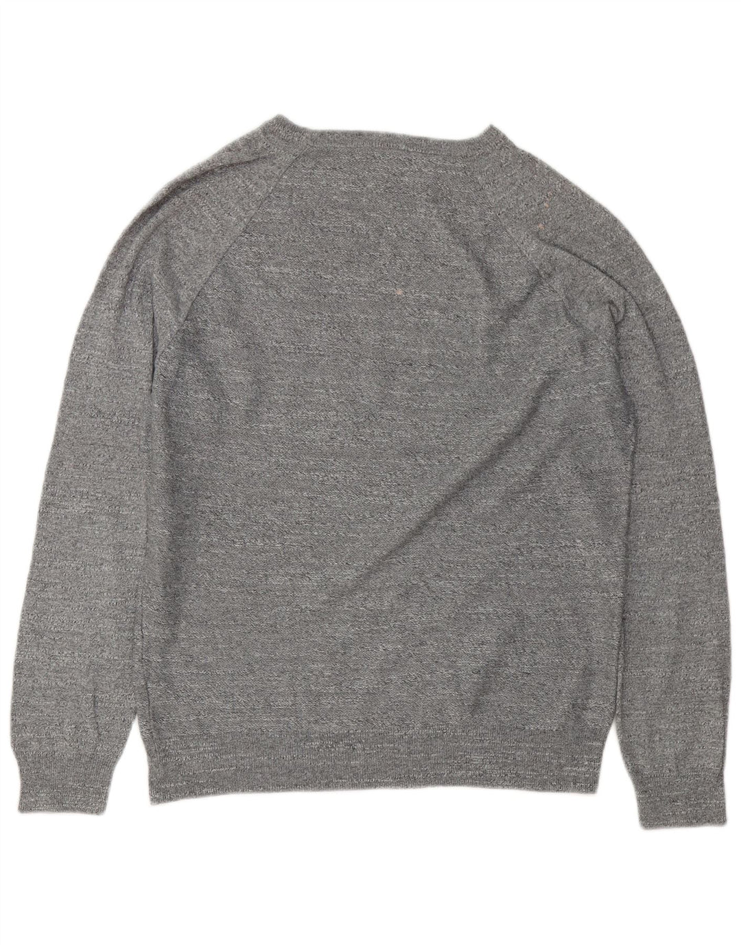 J. Crew muški džemper s okruglim izrezom, srednje sivi flekasti pamuk