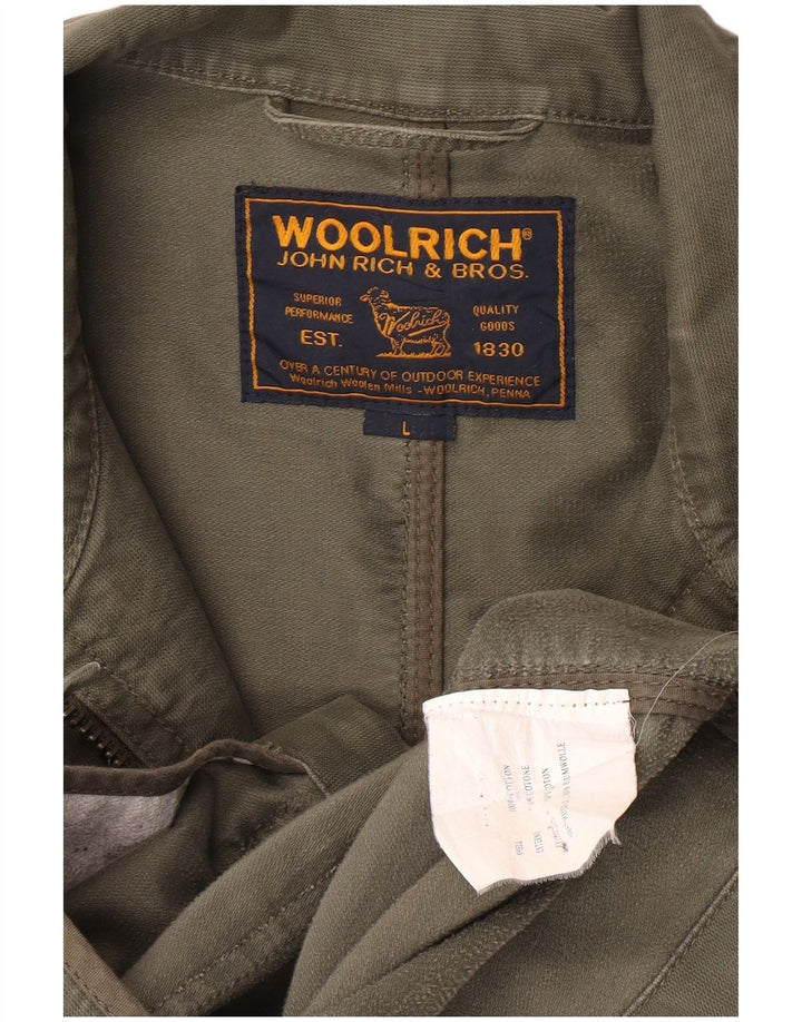 Woolrich Muška vojna jakna UK 40 Large kaki pamuk