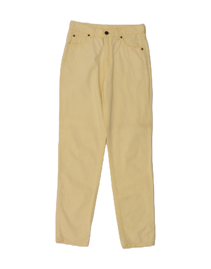 AMERICANINO Womens Slim Jeans W26 L28 Yellow Vintage Americanino and Second-Hand Americanino from Messina Hembry 