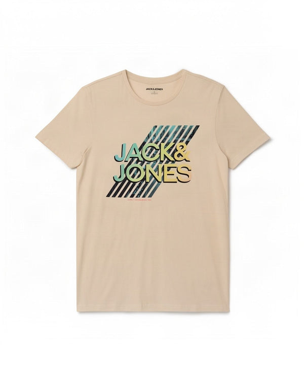 Jack & Jones muška majica kratkih rukava srednje veličine, bijeli pamuk