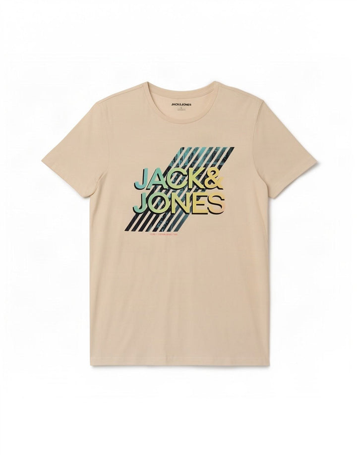 Jack & Jones muška majica kratkih rukava srednje veličine, bijeli pamuk