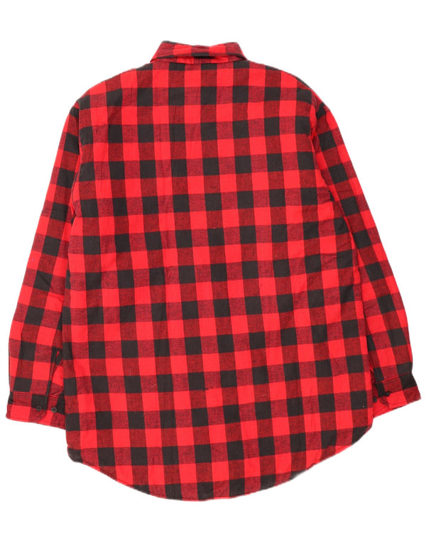Vintage muška flanelska košulja Lumberjack Veliki crveni pamuk od ginghama