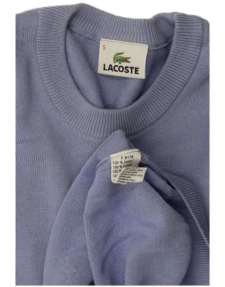 LACOSTE Muški džemper s okruglim izrezom Veličina 5 veliki plavi pamuk