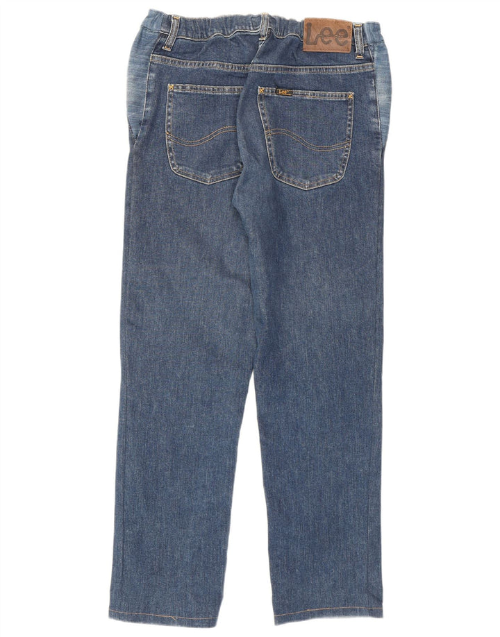 Lee Mens Brooklyn Straight Jeans W31 L28 Plavi pamuk