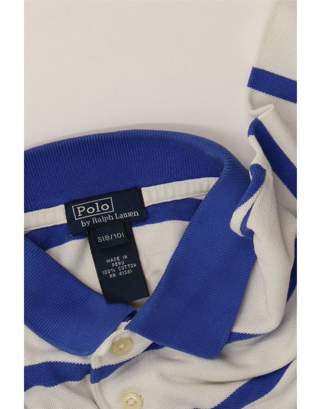 POLO RALPH LAUREN Polo majica za dječake 8-9 godina, pamuk na male bijele pruge