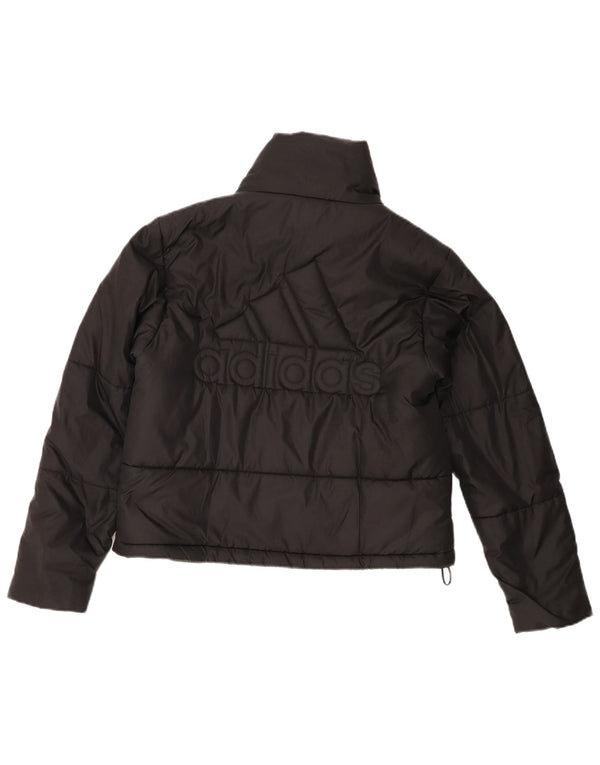 Adidas ženska jakna s podstavljenom grafikom UK 4/6 XS crna poliester