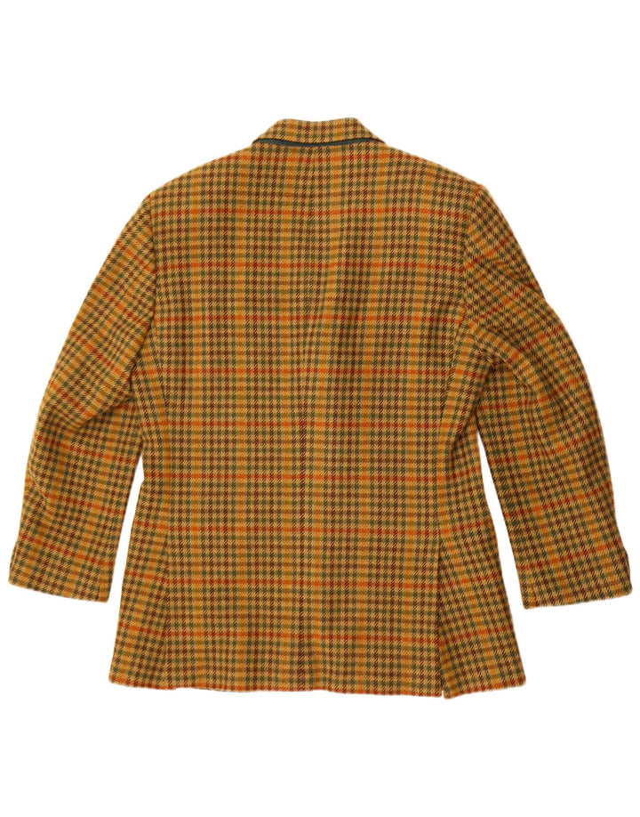 Alberto Aspesi Muška jakna sa 3 gumba IT 50 Large Yellow Houndstooth