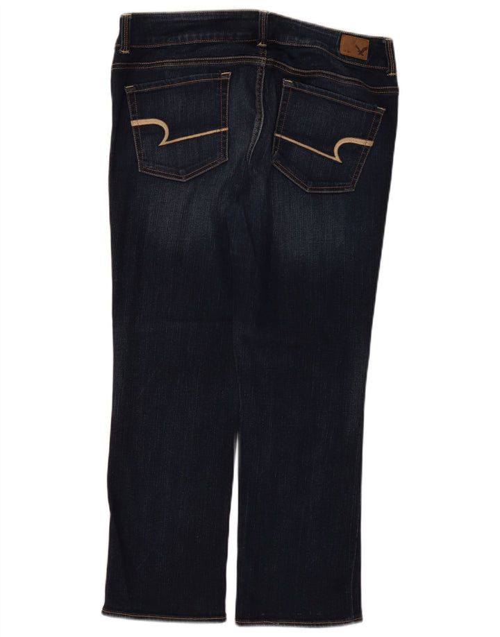American Eagle ženske traperice regularnog kroja UK 16 Large W34 L26 tamnoplave