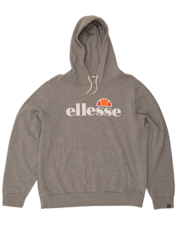 ELLESSE muška majica s kapuljačom XL, sivi pamuk