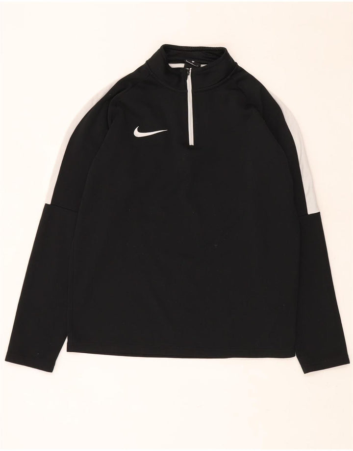 NIKE Muški Dri Fit Pulover Trenirka s patentnim izrezom Gornji dio male crne boje