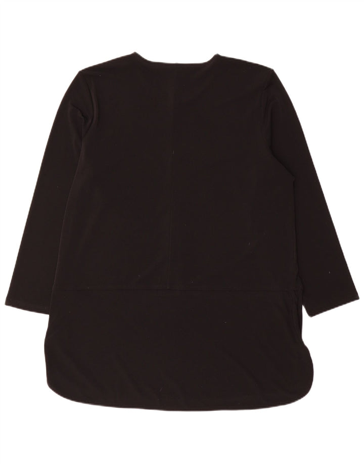 Ralph Lauren Ženska majica s tunikom 3/4 rukava UK 16 Veliki crni poliester