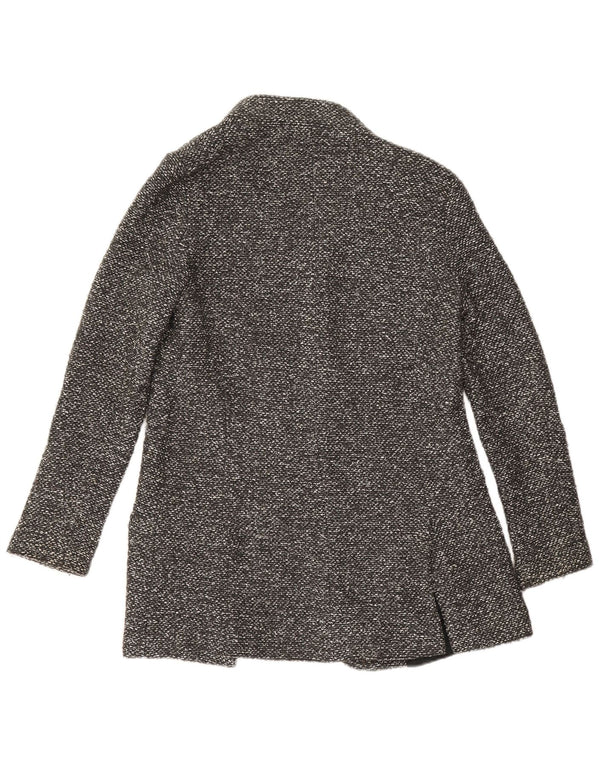 Zara ženska dugačka jakna s otvorenim sakoom UK 10 Small Grey Flected