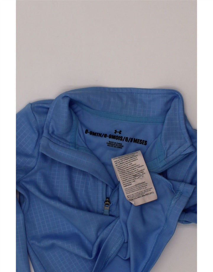 Under Armour Baby Boys Pulover Trenirka Top 6-9 mjeseci Plavi Gingham