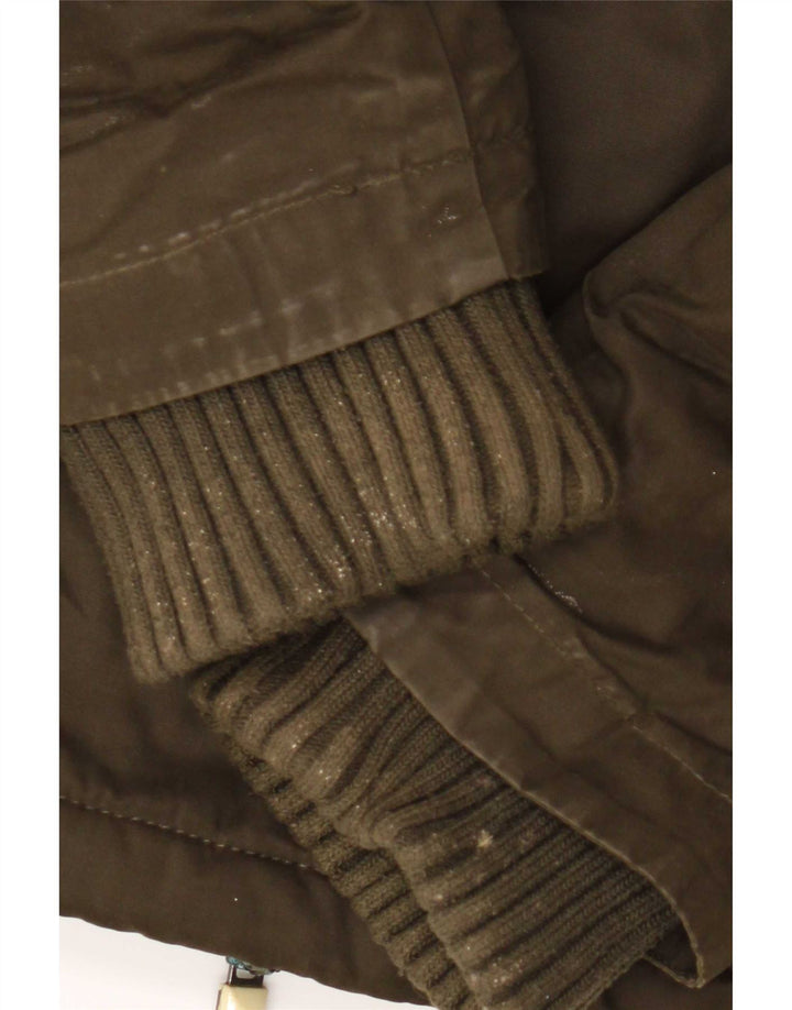 Superdry ženska jakna vjetrovka s kapuljačom UK 18 XL kaki poliester