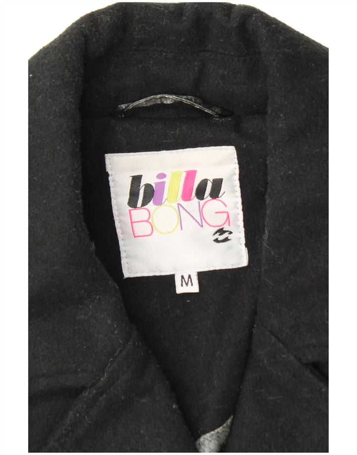 BILLABONG ženski graškasti kaput UK 12 srednji crni poliester