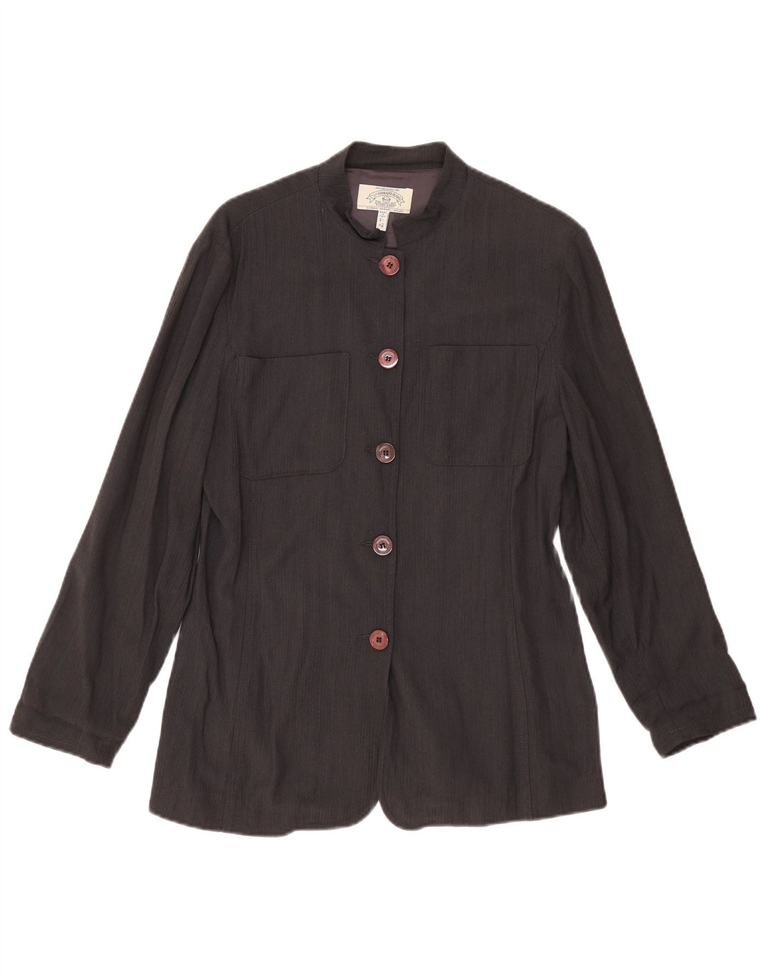 ARMANI JEANS Ženska jakna sa 5 gumba UK 14 Velika crna viskoza