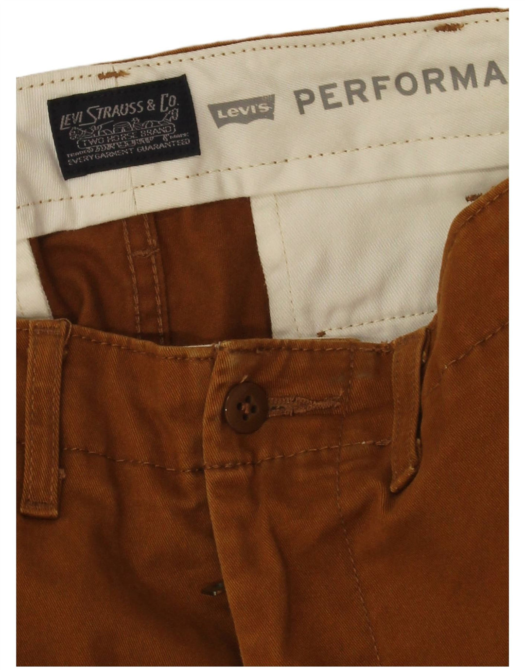 Levi's muške ravne chino hlače W30 L26 smeđe
