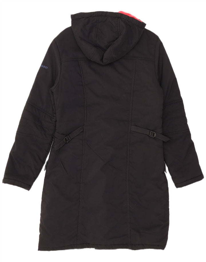 Lee ženski podstavljeni kaput s kapuljačom UK 10 Small Black