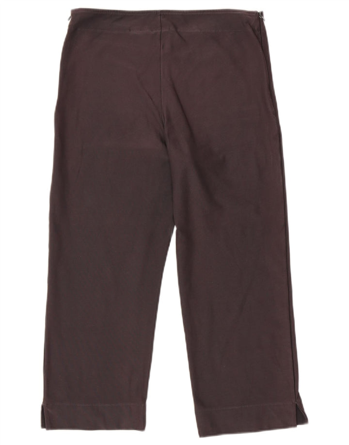 NIKE Ženske Dri Fit Capri Trenirke Hlače UK 12/14 Large Grey Cotton