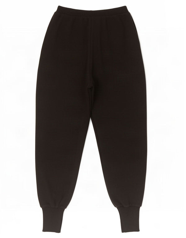 Zara ženska pletena trenirka hlače Joggers UK 14 velike crne viskoze