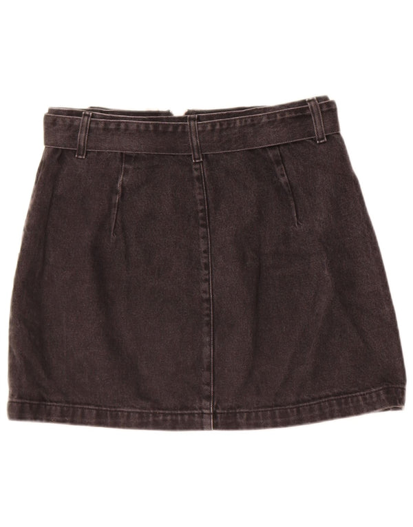 Topshop ženska traper suknja UK 12 srednje W28 crni pamuk