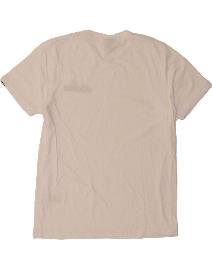 ELLESSE Womens Graphic T-Shirt Top XL White Cotton Vintage Ellesse and Second-Hand Ellesse from Messina Hembry 