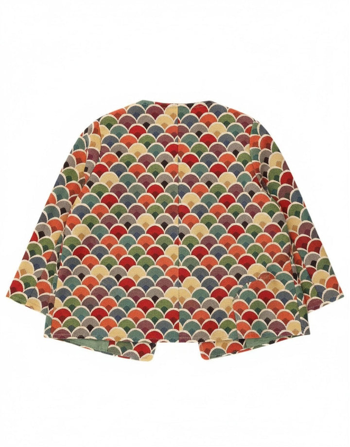 Vintage ženska jakna s 3/4 rukavima UK 12 srednje raznobojna