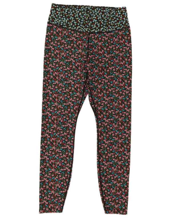 Ženske Nike Dri Fit Leggings UK 14 srednje raznobojni cvjetni poliester