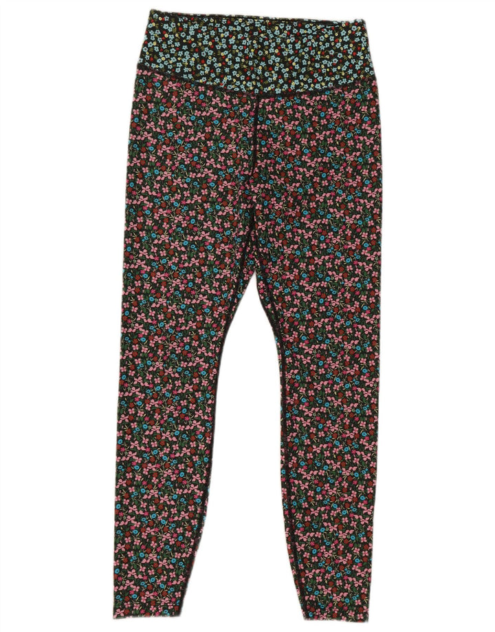 Ženske Nike Dri Fit Leggings UK 14 srednje raznobojni cvjetni poliester