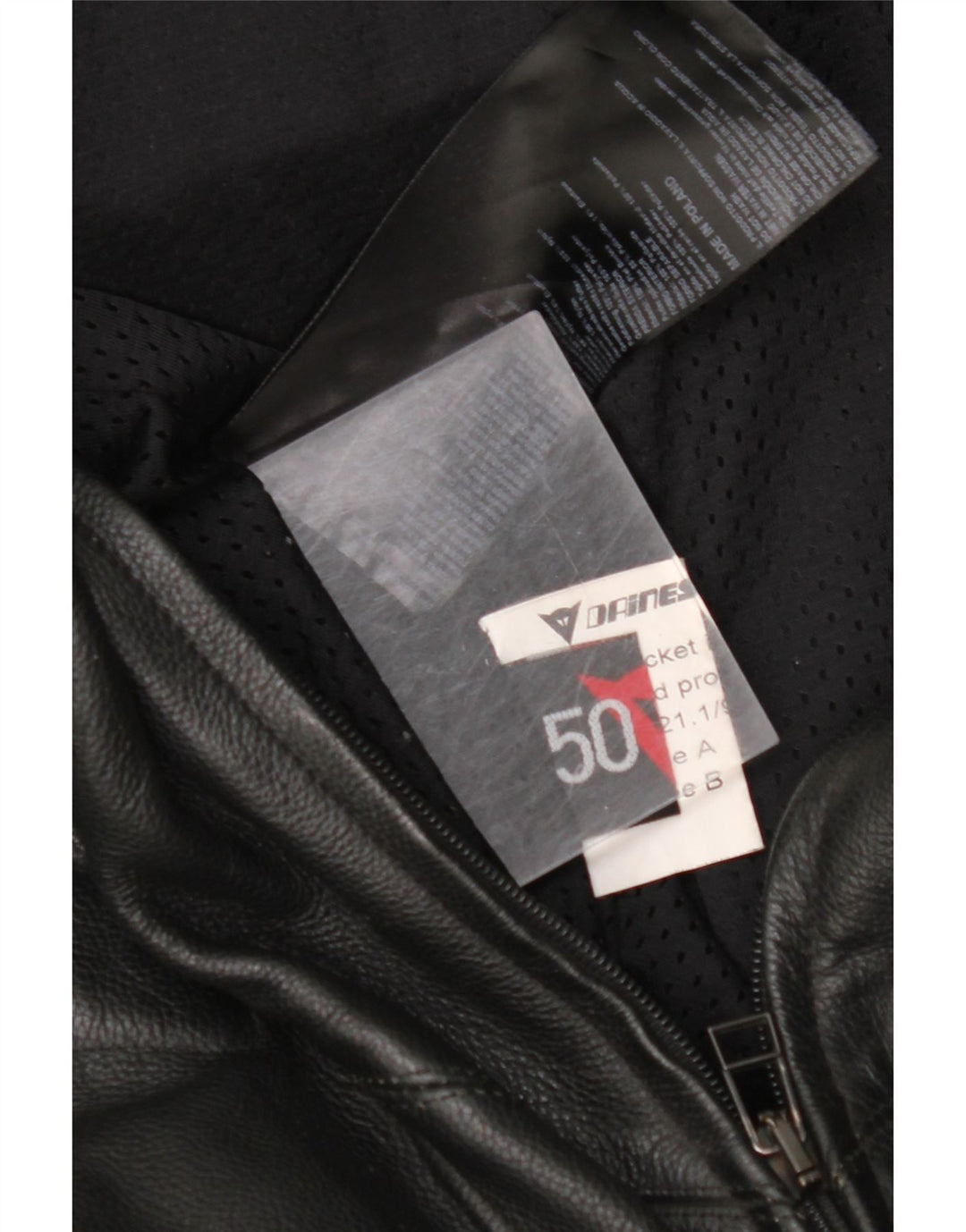 DAINESE muška kožna trkačka jakna IT 50 velika crna koža