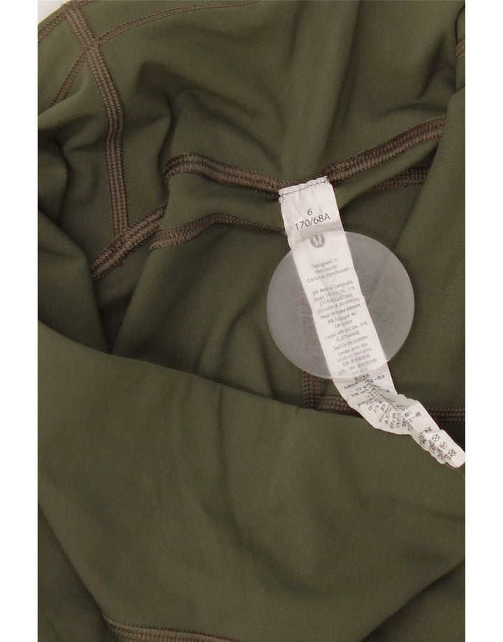 Lululemon ženske tajice US 6 srednje zelene mrlje od najlona