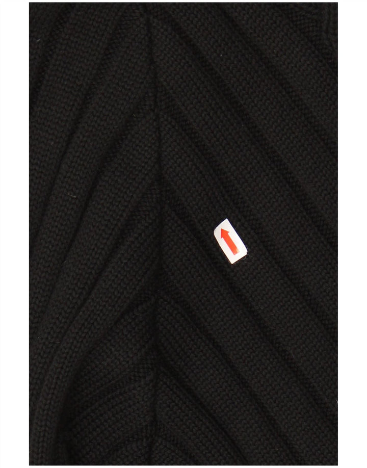 VINTAGE ženski džemper s okruglim izrezom UK 20 2XL crni