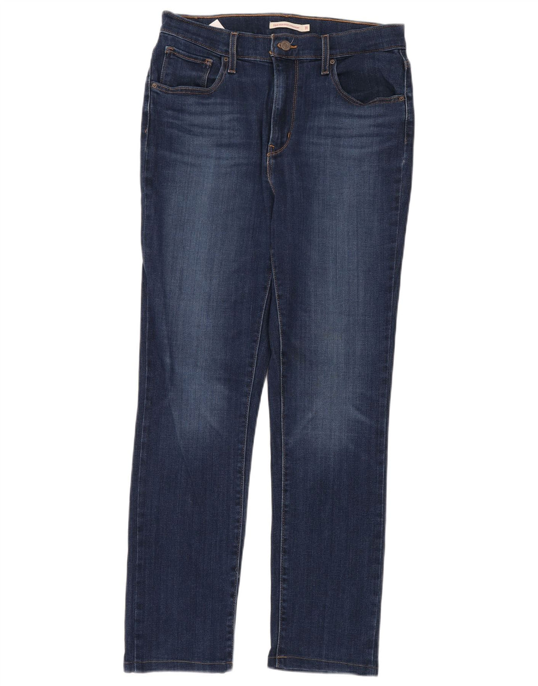 LEVI'S ženske ravne traperice visokog struka 724 W31 L32 plavi pamuk