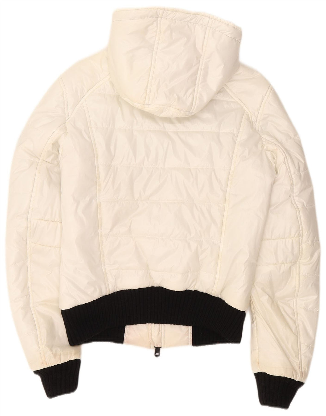 Refrigiwear ženska jakna bomber s kapuljačom podstavljena UK 14 veliki bijeli poliester