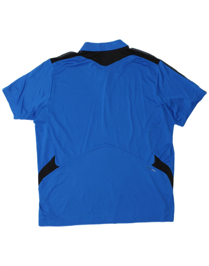 Adidas muška polo majica Climacool 2XL poliester plave boje
