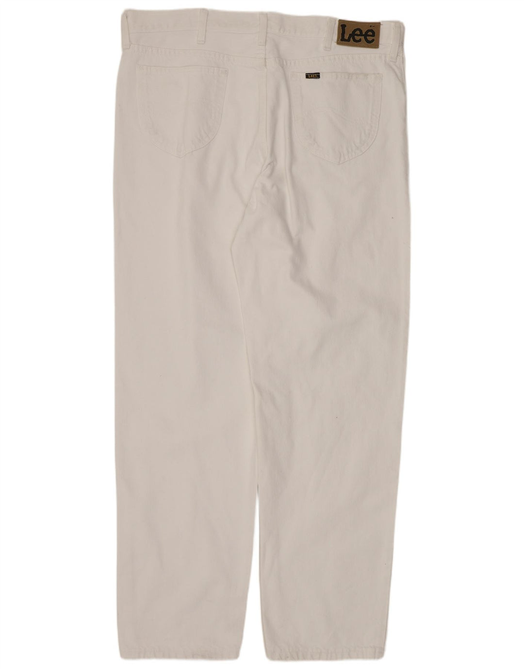 LEE Mens Kansas Straight Jeans W40 L34 Bijeli pamuk