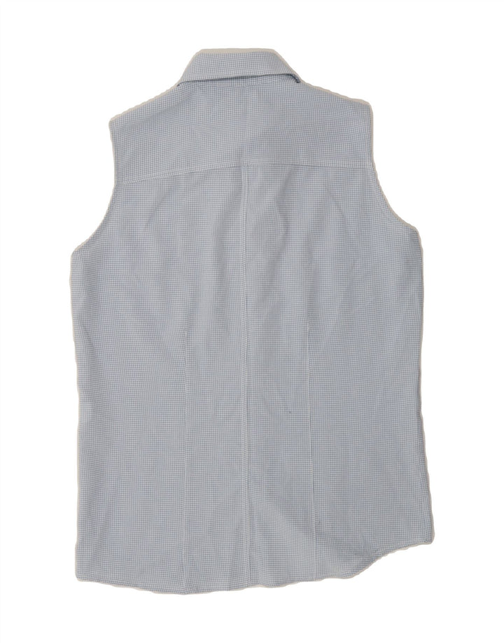 AUSTRALIAN L'ALPINA Womens Sleeveless Shirt IT 44 Medium Blue Gingham Vintage AUSTRALIAN L'ALPINA and Second-Hand AUSTRALIAN L'ALPINA from Messina Hembry 