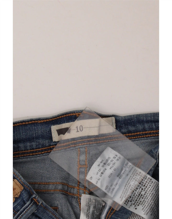 LEVI'S Ženske traper kratke hlače srednjeg rasta US 10 srednje W30 plavi pamuk