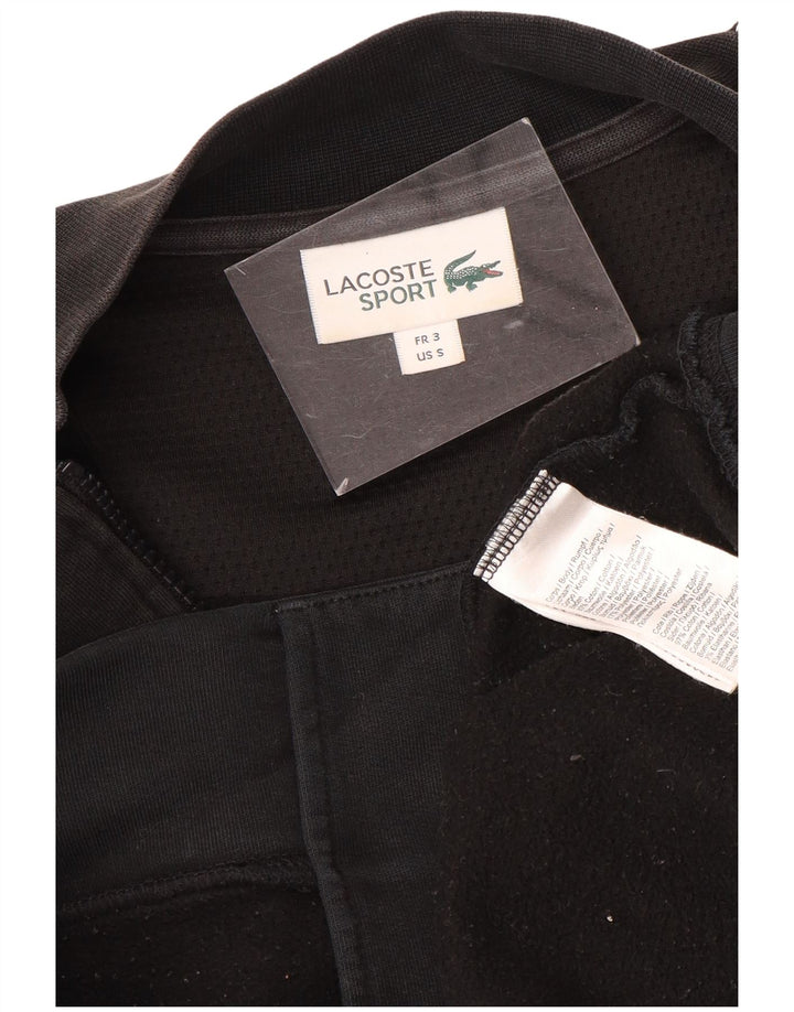 LACOSTE Muška gornja jakna trenirke Veličina 3 Mala crna pamučna