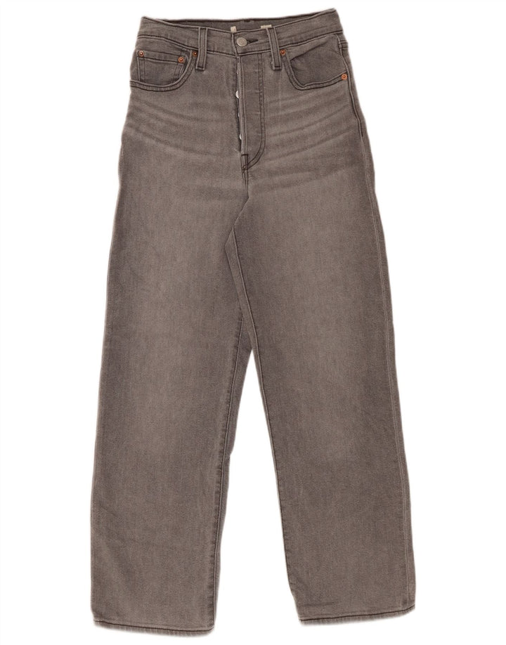 LEVI'S Ženske široke traperice visokog struka W24 L27 sive